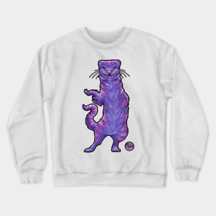 The Cheshire Cat - Black Outlined Version Crewneck Sweatshirt